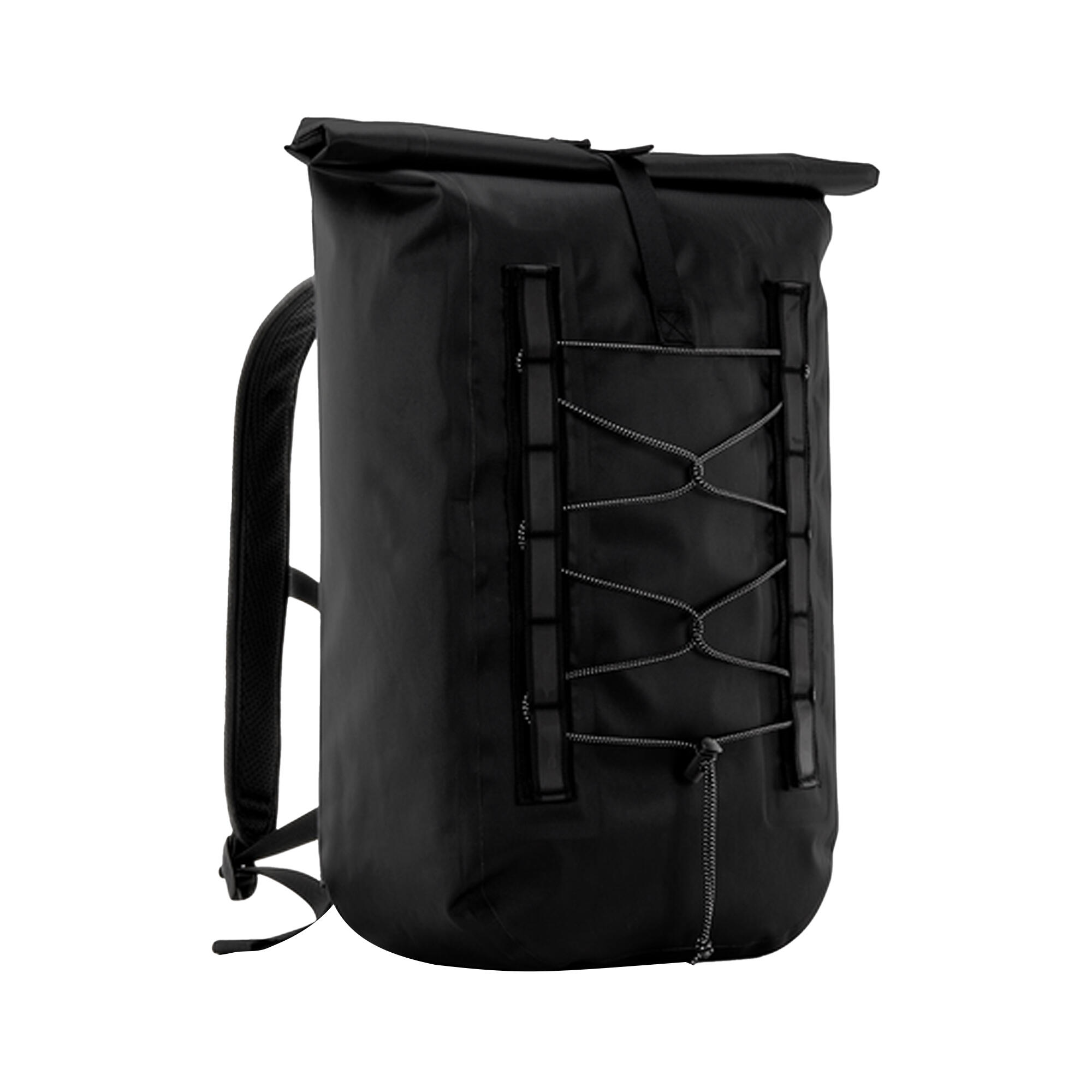 Roll Top Waterproof Bike Bag (Black) 2/2