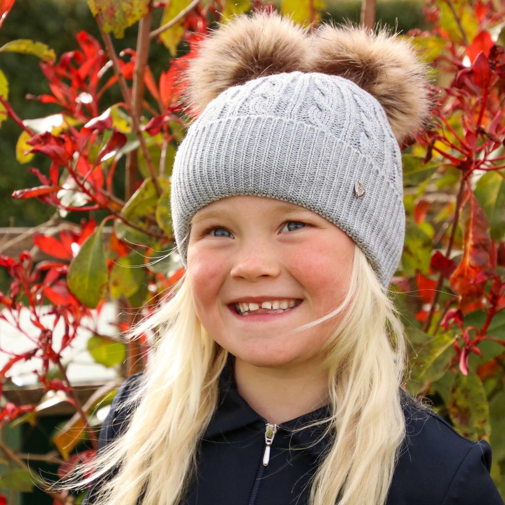 Childrens/Kids Morzine Beanie (Grey) 2/2