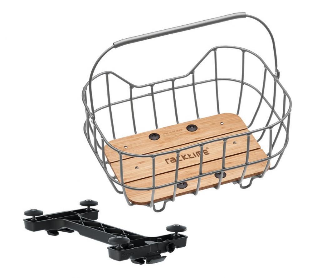 Sistema - Cestino per bicicletta Baskit Breeze 2.0, argento 3/3