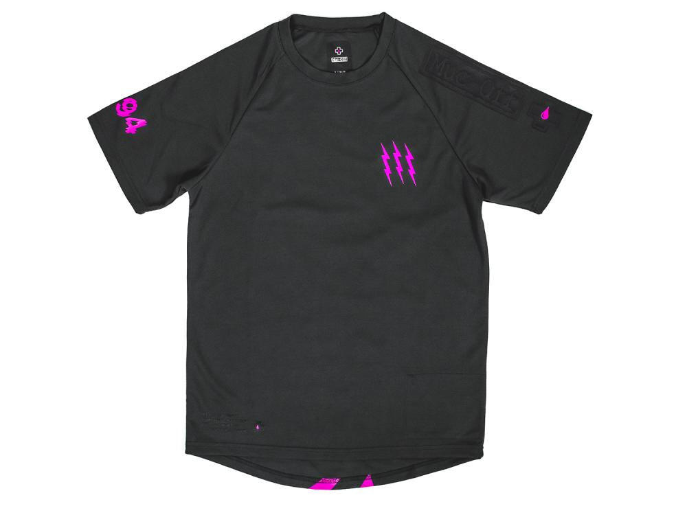 Maillot MTB à manches courtes - Gris/Rose 3/3