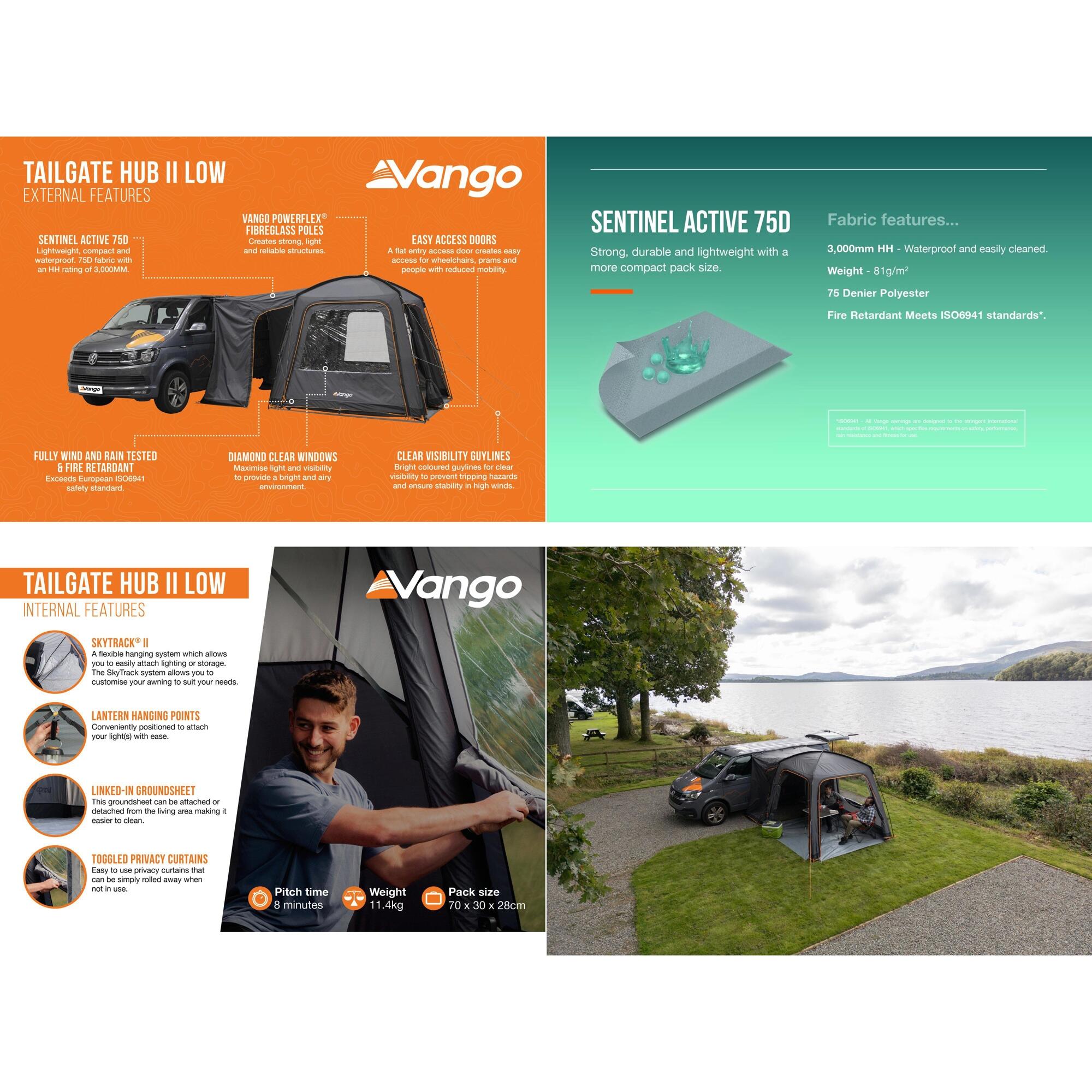 Vango Tailgate Hub II Low Driveaway Awning 2/7