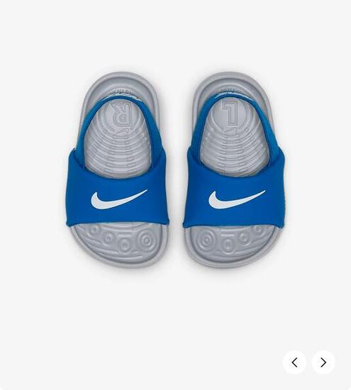 CIABATTE NIKE KAWA SLIDE DA BAMBINO COLORE ROYAL GRIGIIO Royal blue