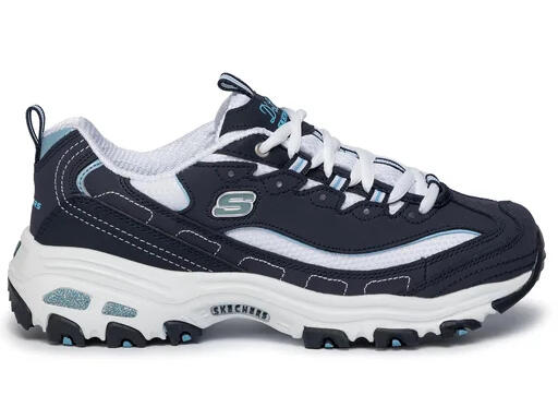 Buty na co dzień damskie SKECHERS D LITES BIGGEST FAN skóra 2/4