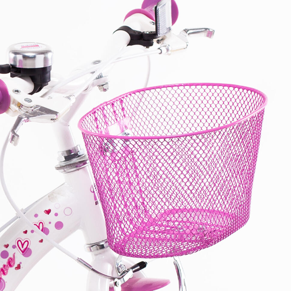 SCH Pink Love 16” rower dziewczęcy z akcesoriami