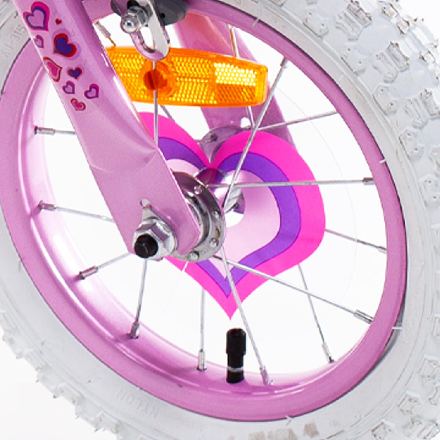 SCH Pink Love 12“ Mädchenfahrrad mit Zubehör 3/5