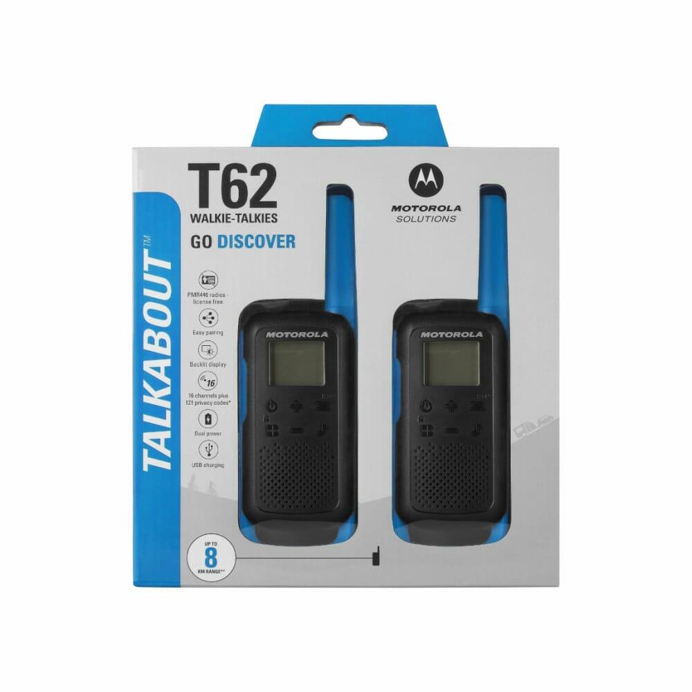 WalkieTalkie Pack 2 Motorola T62 Azul