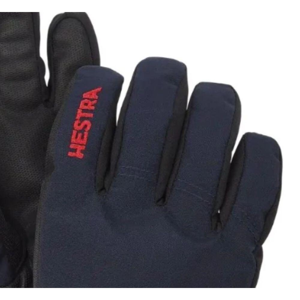Hestra Ferox Primaloft Kids Ski Gloves, Navy 3/4