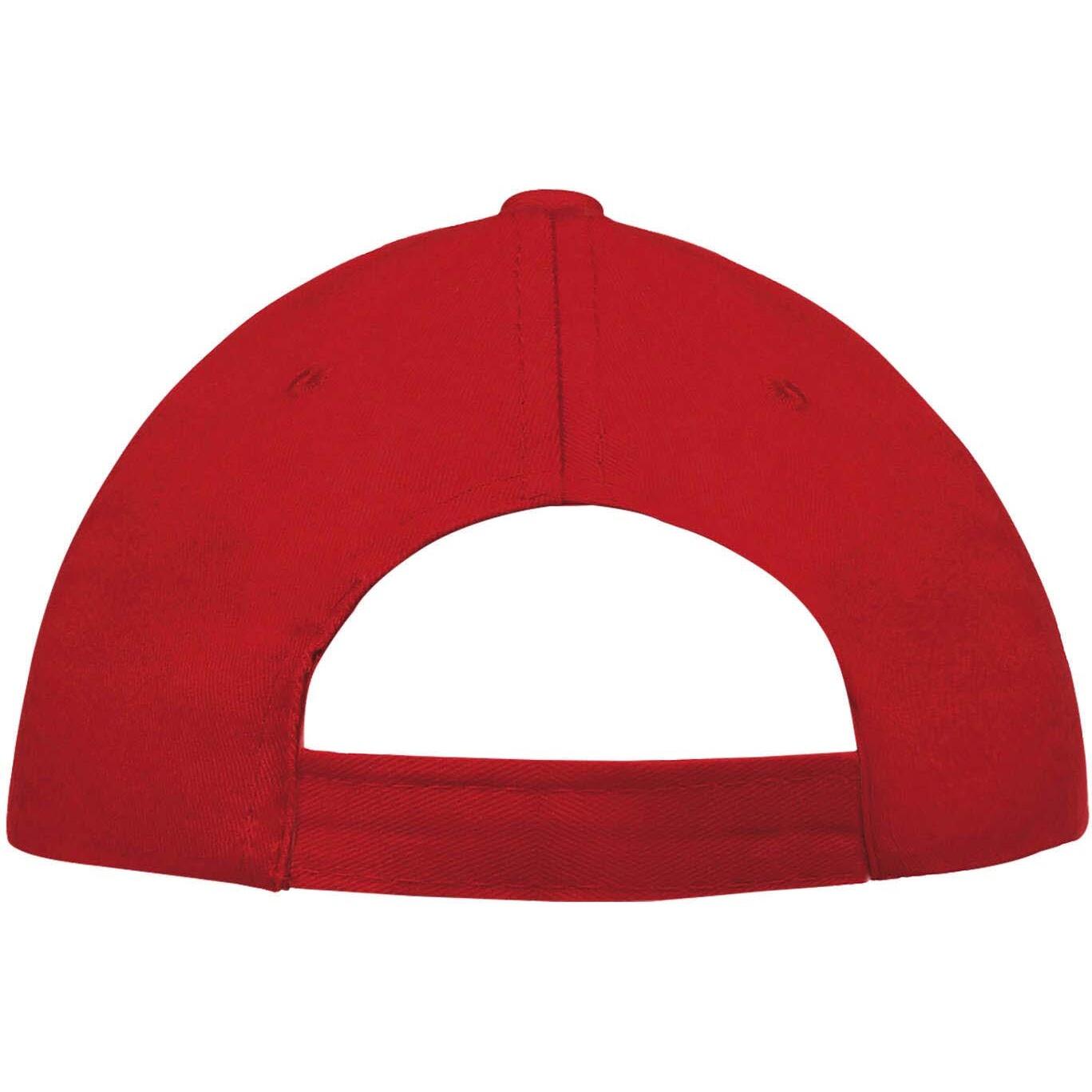 Unisex Buzz 5 Panel Baseball Cap (Red) 2/5