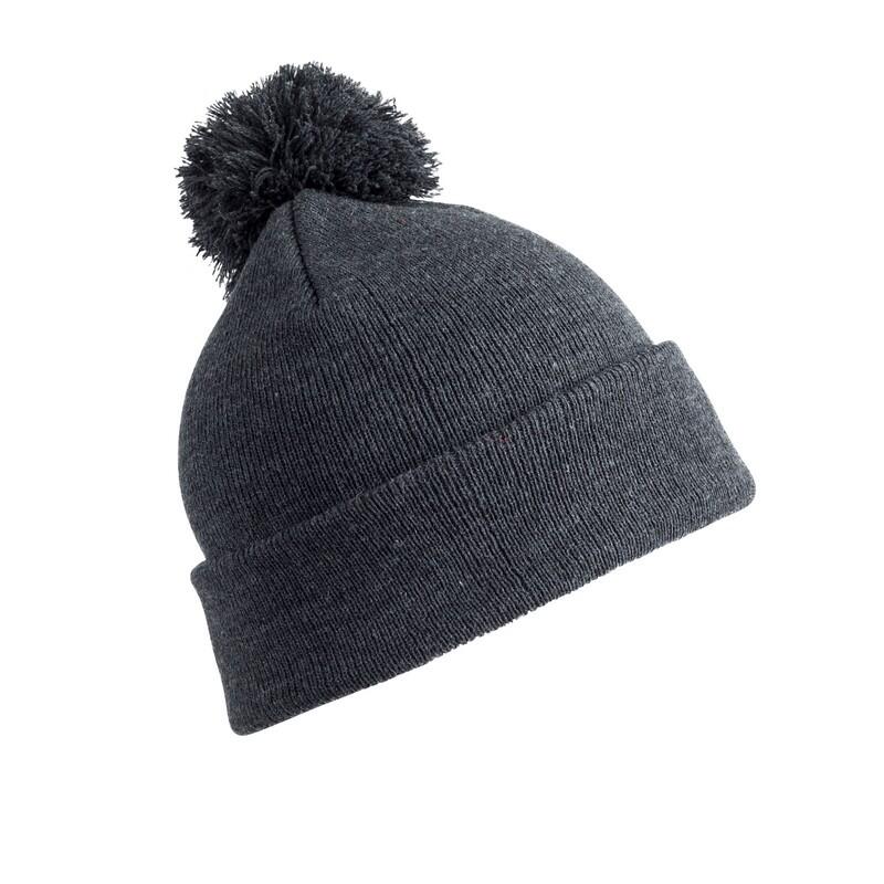 RESULT WINTER ESSENTIALS Junior Pom Pom Beanie (Grey)
