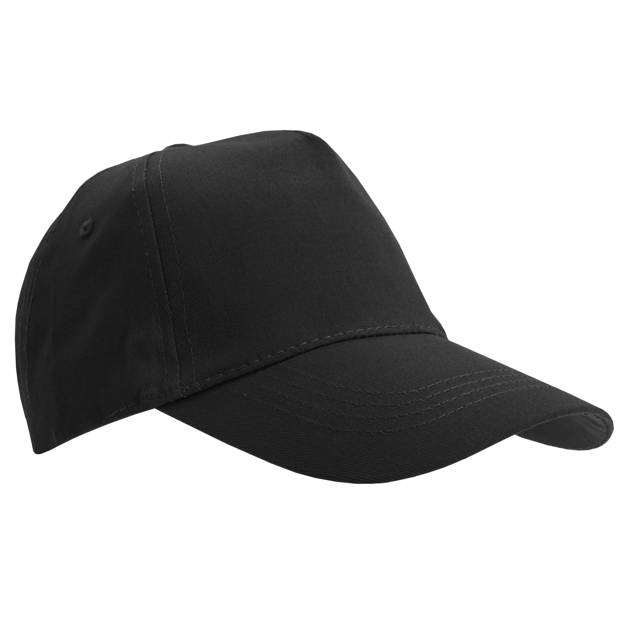 SOL'S Unisex Buzz 5 Panel Baseball Cap (Black)