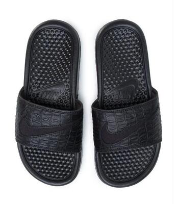 NIKE CIABATTA BENASSI DONNA BLACK