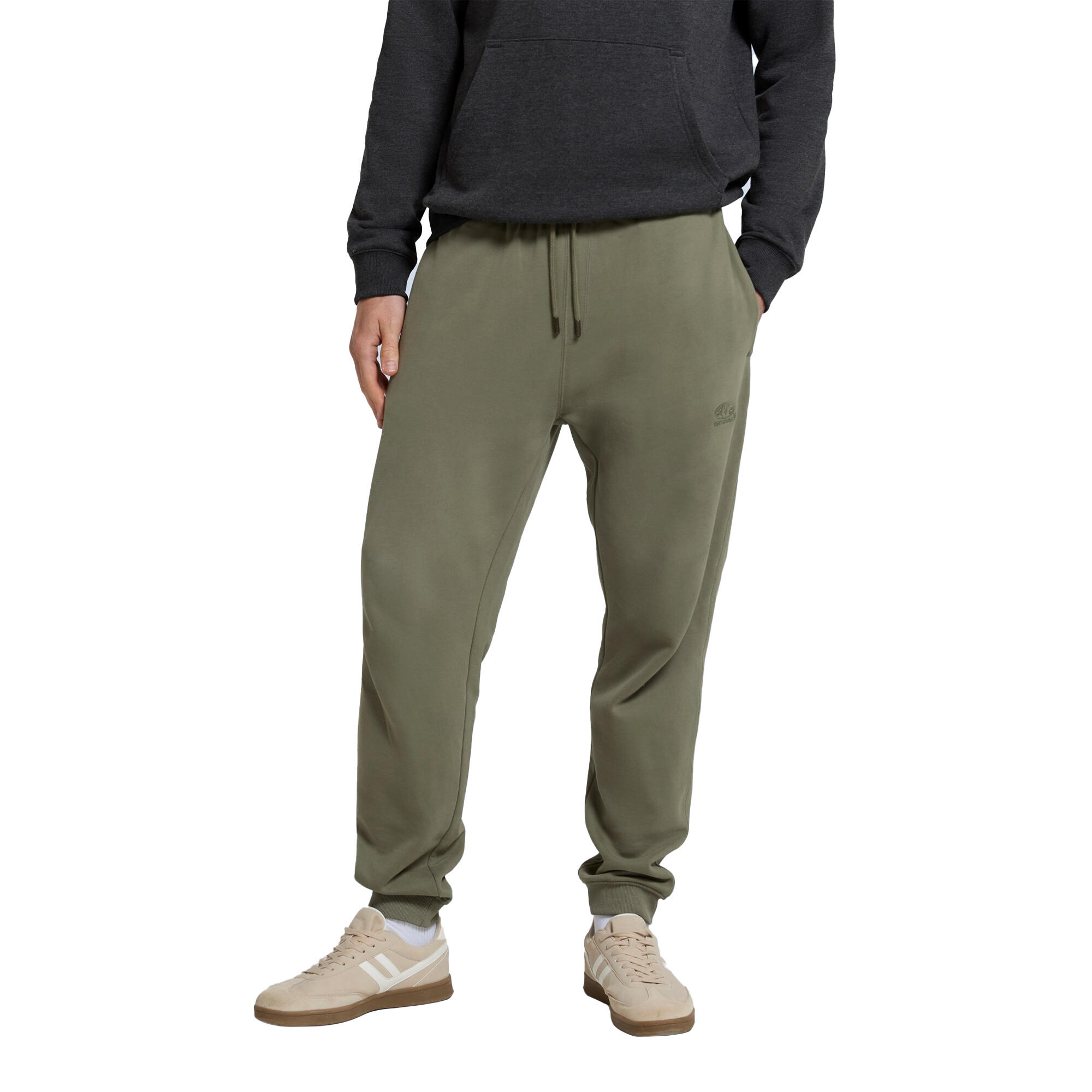 Mens Driver Jogging Bottoms (Khaki Green) 3/4