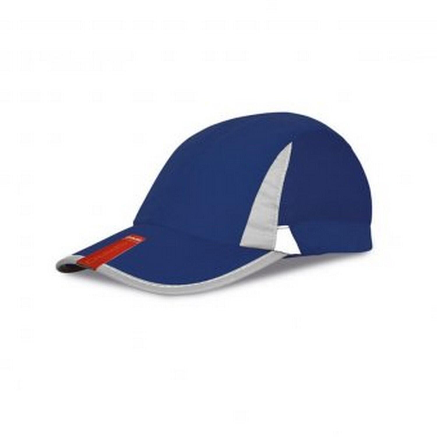 SPIRO Unisex 2 Panel Sport Baseball Cap (Navy/White)