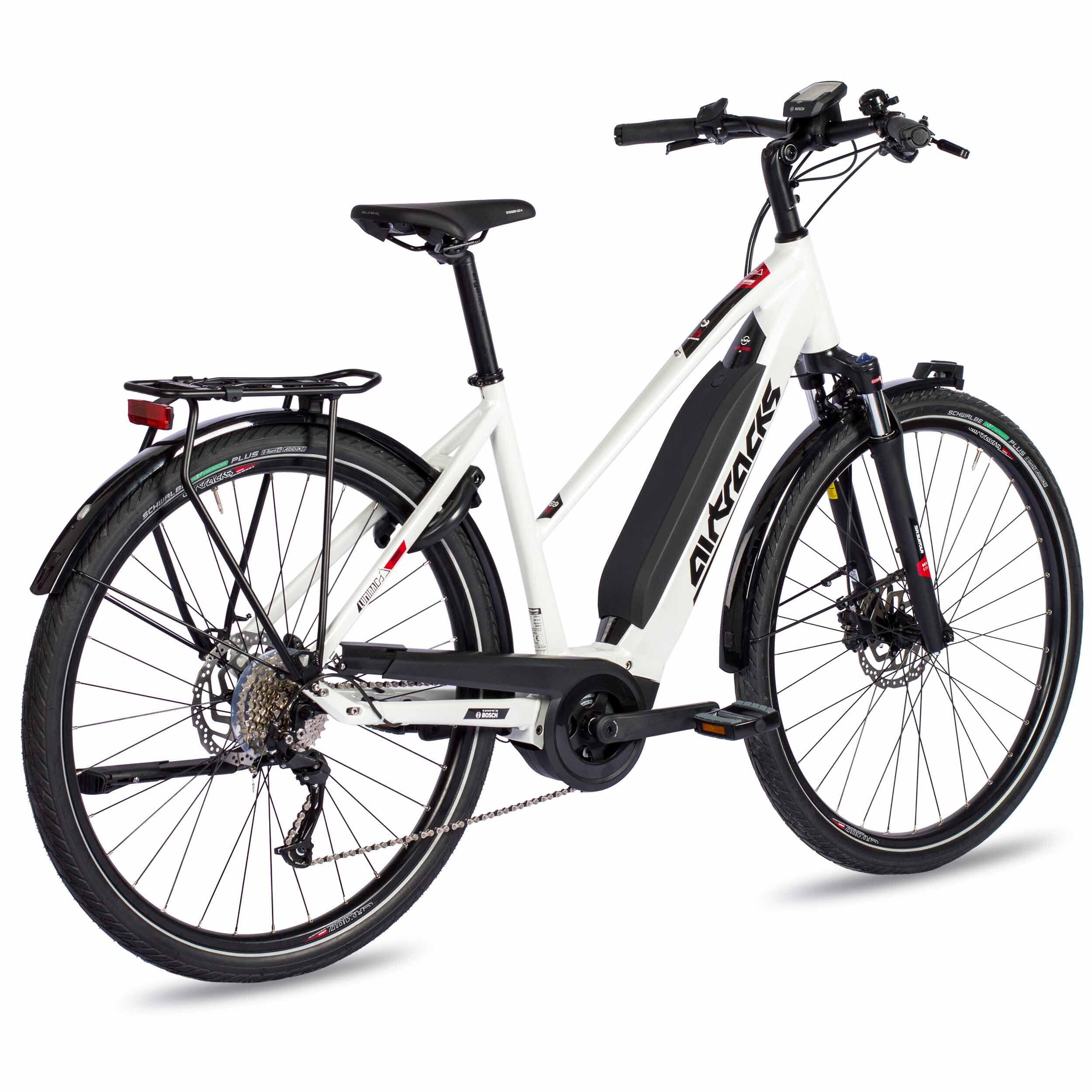 28" DONNE E-BIKE TREKKING BICICLETTA LUMINA BOSCH ACTIVE PLUS LINE 500 WH 9S 4/4