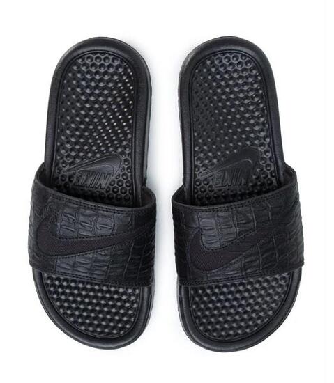 NIKE CIABATTA BENASSI DONNA BLACK