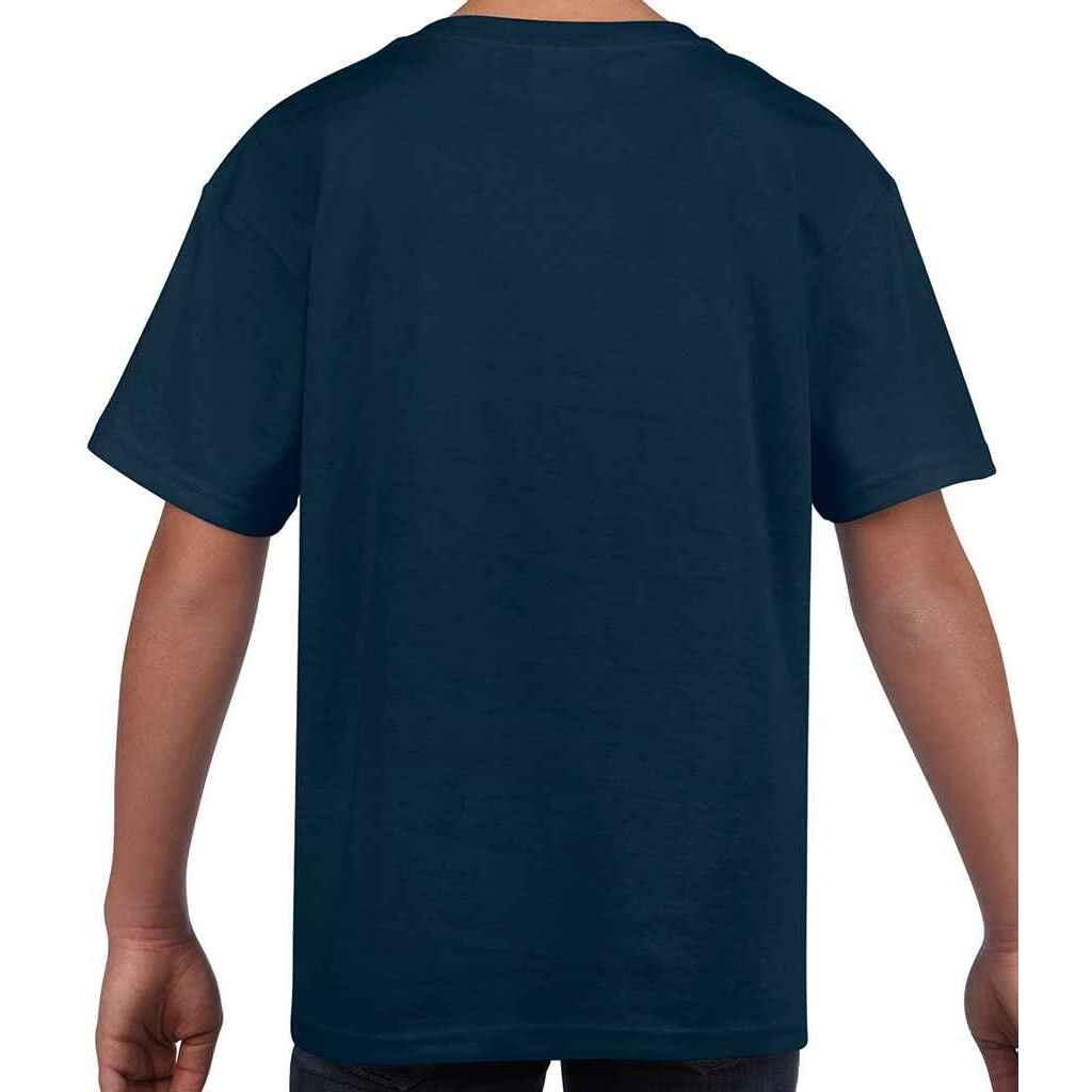 Maglietta Bambini Gildan Softstyle Blu Navy 2/2