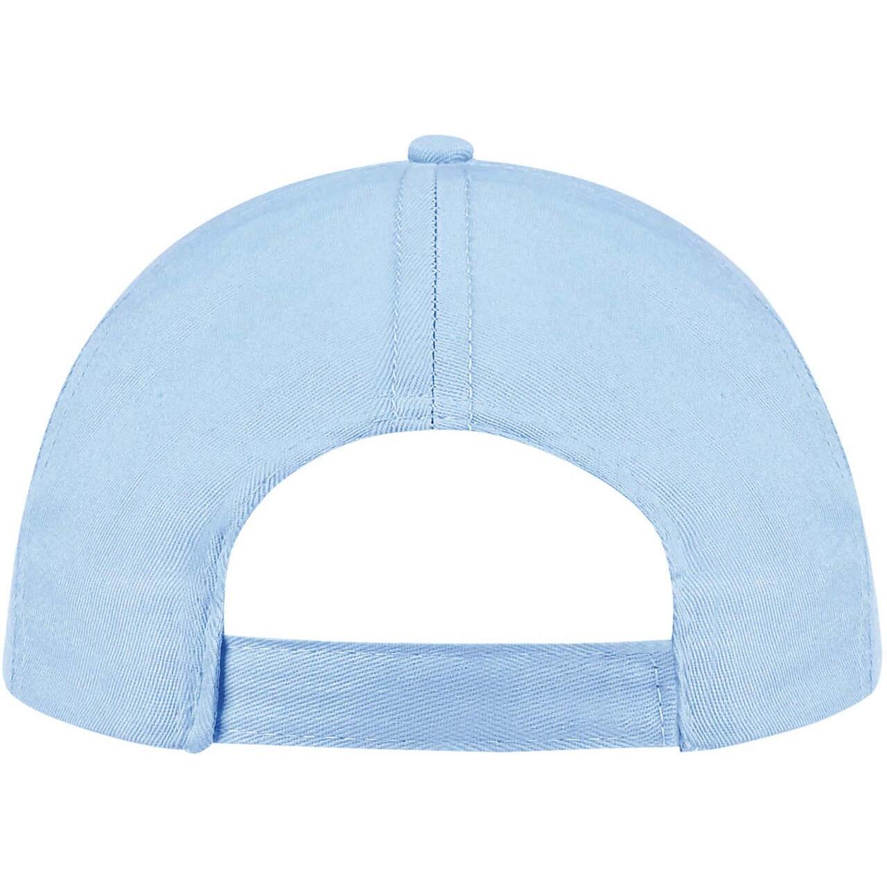 Unisex Buzz 5 Panel Baseball Cap (Sky Blue) 2/5