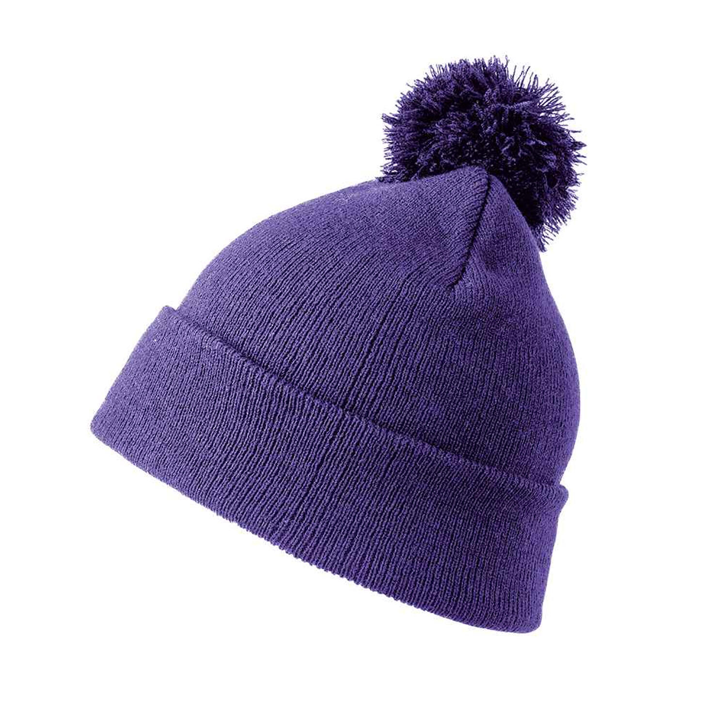 Result Bommelmütze Kinder Violett 2/2