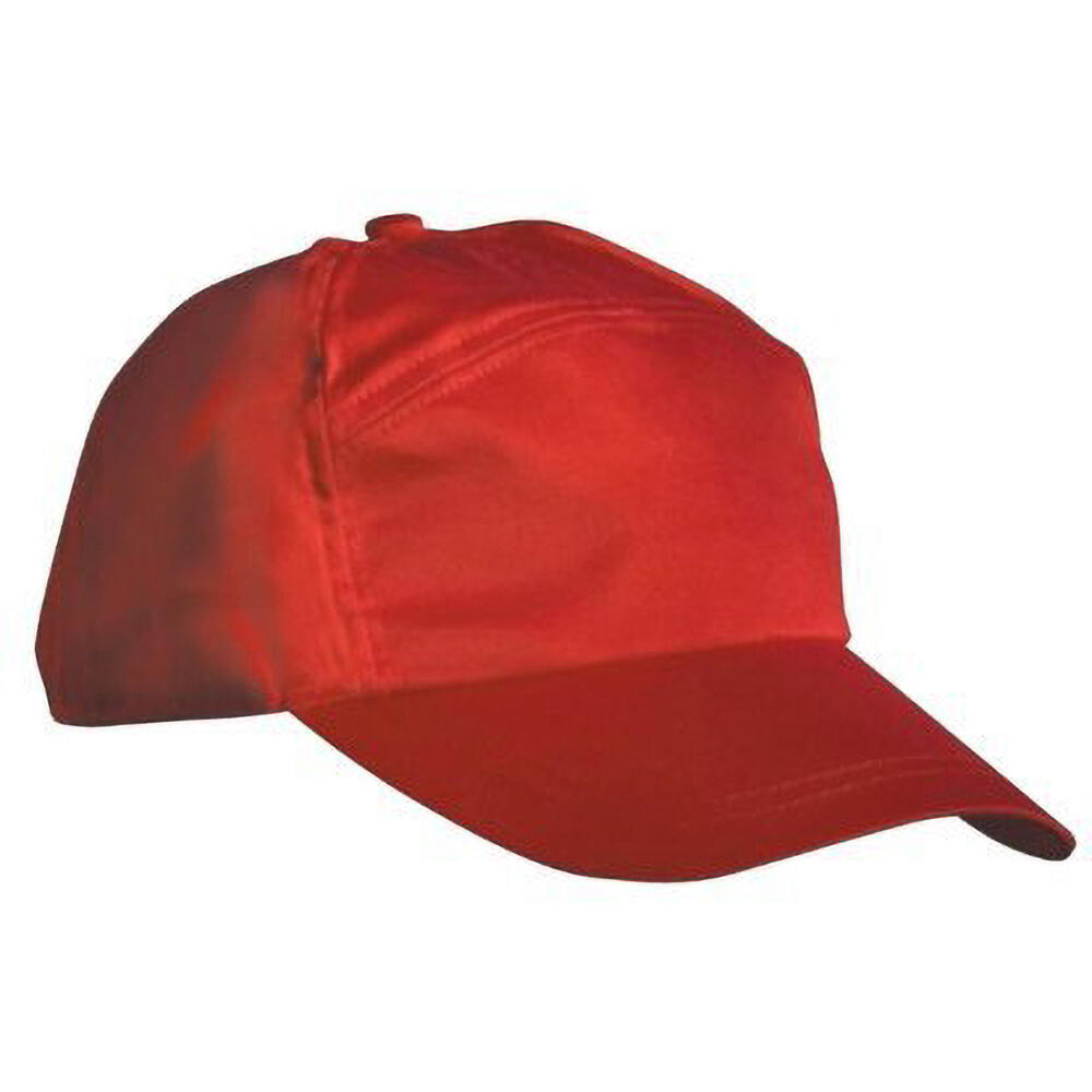 Unisex Plain Baseball Cap (Red) 2/3