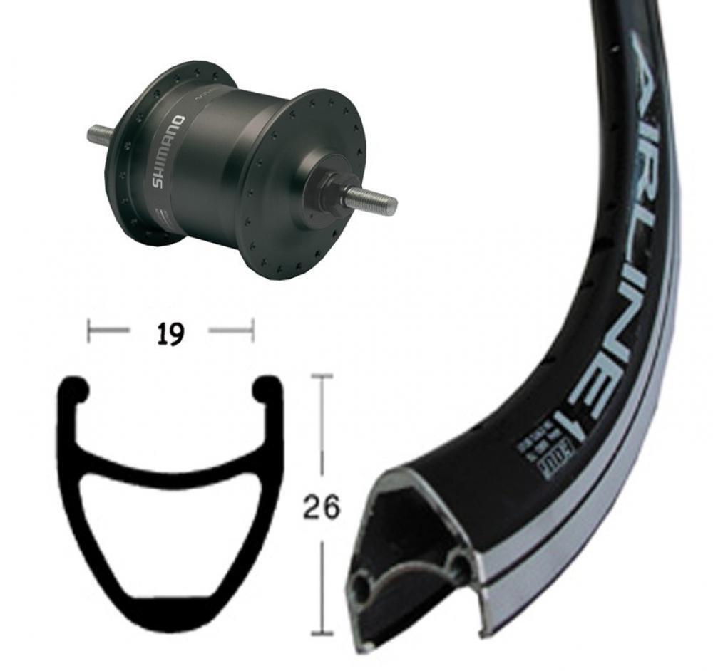 Roue avant moyeu Exal Dyn.Dh3N31 .36T Airline 3/3