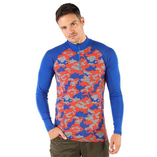 Asker Zip - Bluza z długim rękawem z wełny merino XL, Zielony