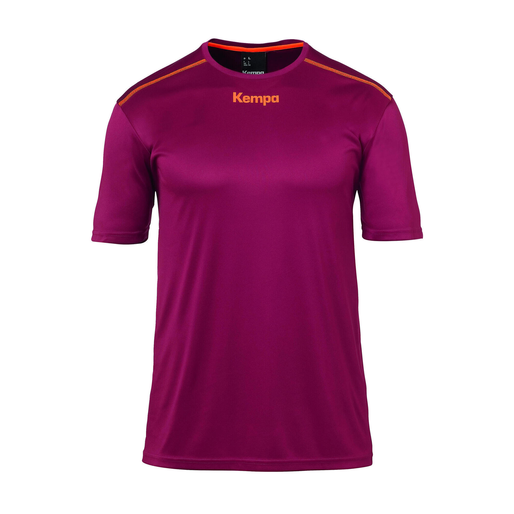 Kempa - Shirt Poly Kempa - T-shirt Manches Courtes - Blanc|noir|rouge - 40 M - Decathlon