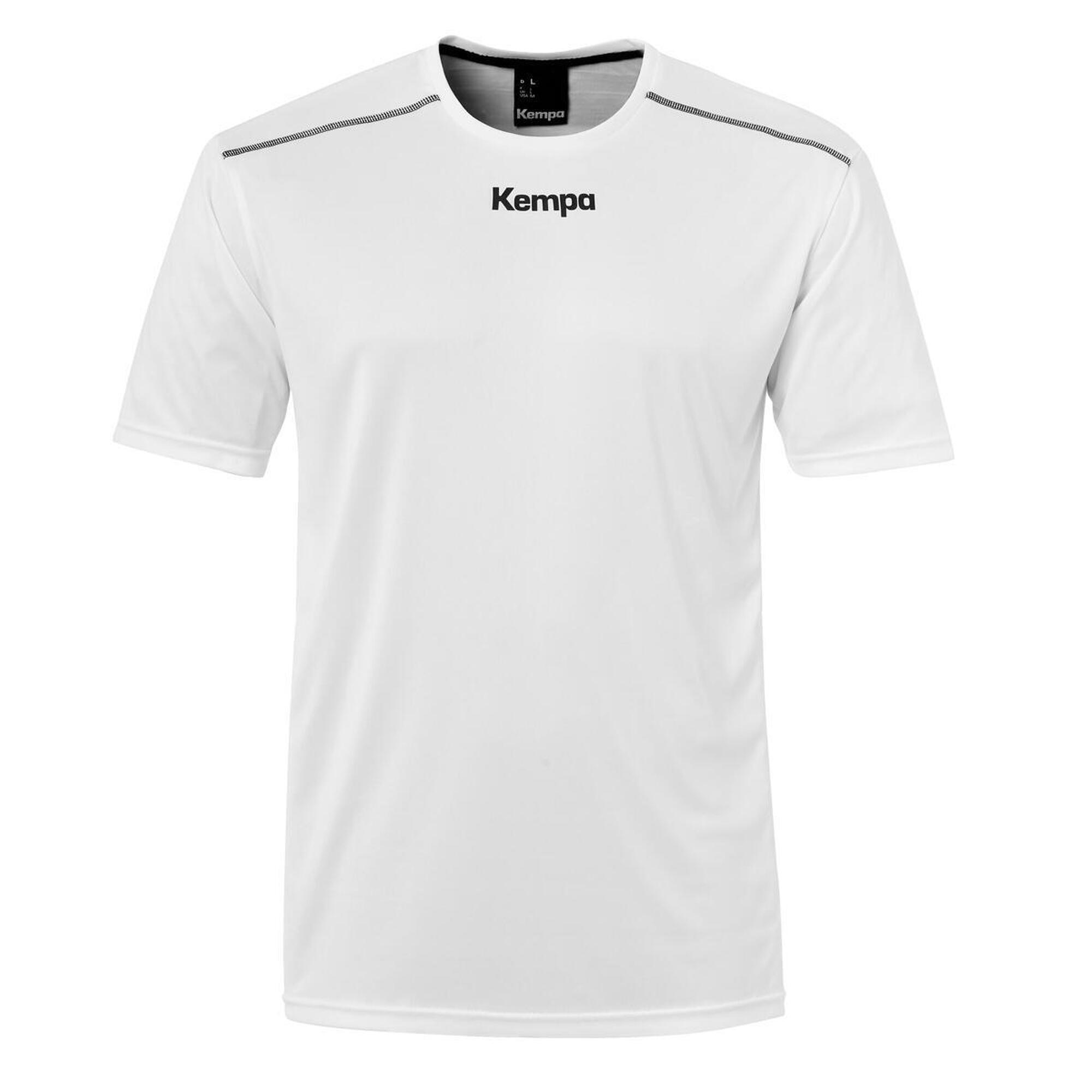Kempa - Shirt Poly Kempa - T-shirt Manches Courtes - Blanc|noir - Decathlon