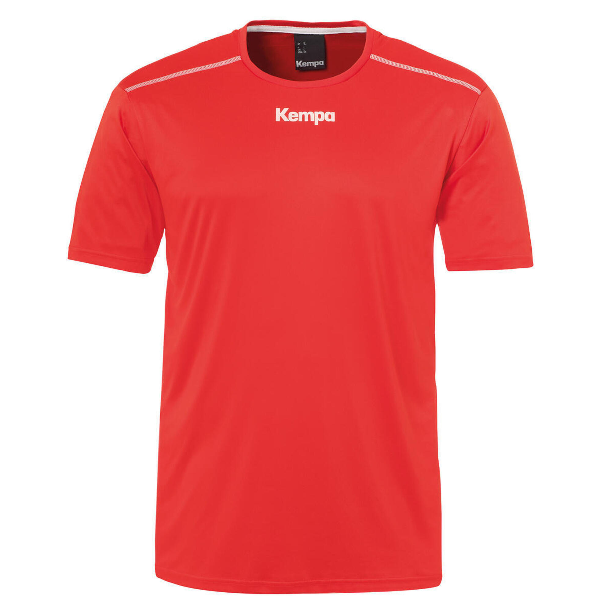Kempa - Shirt Poly Kempa - T-shirt Manches Courtes - Blanc|noir|rouge - 52 2xl - Decathlon