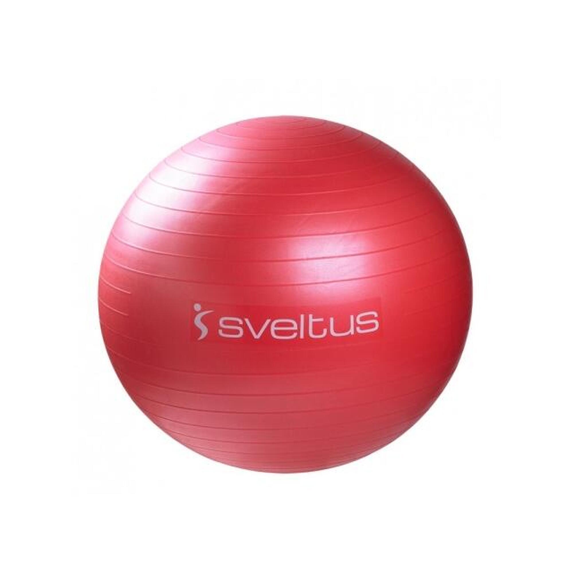 Minge fitness 65cm, rosu,  Sveltus