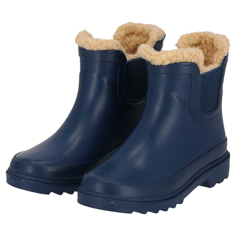 Xq Footwear - Bottes De Pluie Chelsea Enfants - Unisexe - Fausse Fourrure - Caoutchouc - Bottes D'Équitation - Bleu - 29 - Decathlon