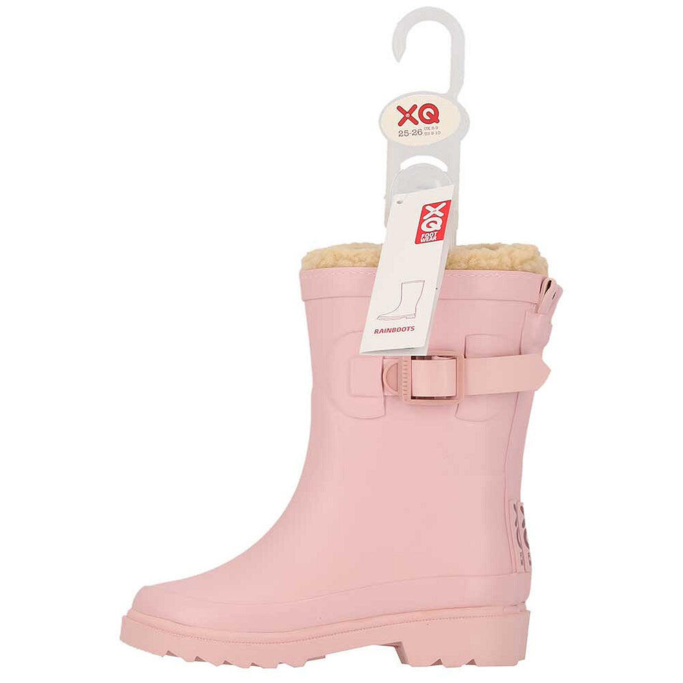 XQ - Regenlaarzen kinderen - Unisex - Fake Fur voering 4/6