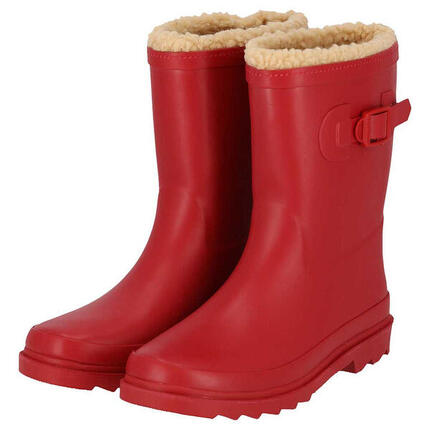 Bottes de pluie enfants - Unisexe - Fausse fourrure - 100 % caoutchouc