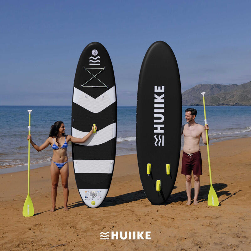 Tavola Sup Gonfiabile Adulti 10’ Convertibile in Kayak, fino a 130 kg, Nera 7/8