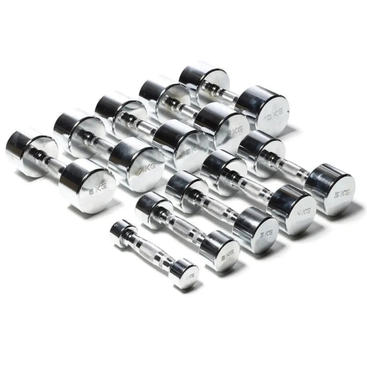 Toorx - Haltère Mc Chrome (1 - 10 Kg) - Par Pièce - 9 Kg - Haltère - Gris - 9 Kg - Decathlon
