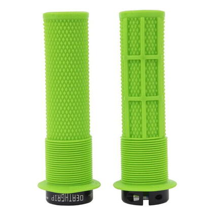 Paire de Grips DMR DeathGrip Thin Avec Flanges Bleu Tribe
