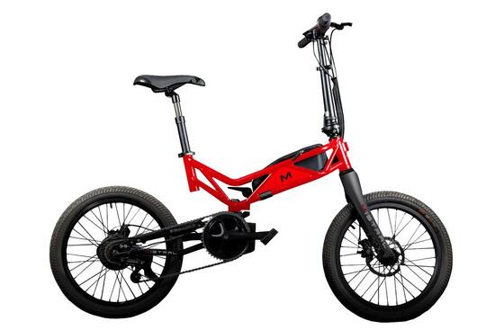 Evo Line Rotes faltbares Elektrofahrrad