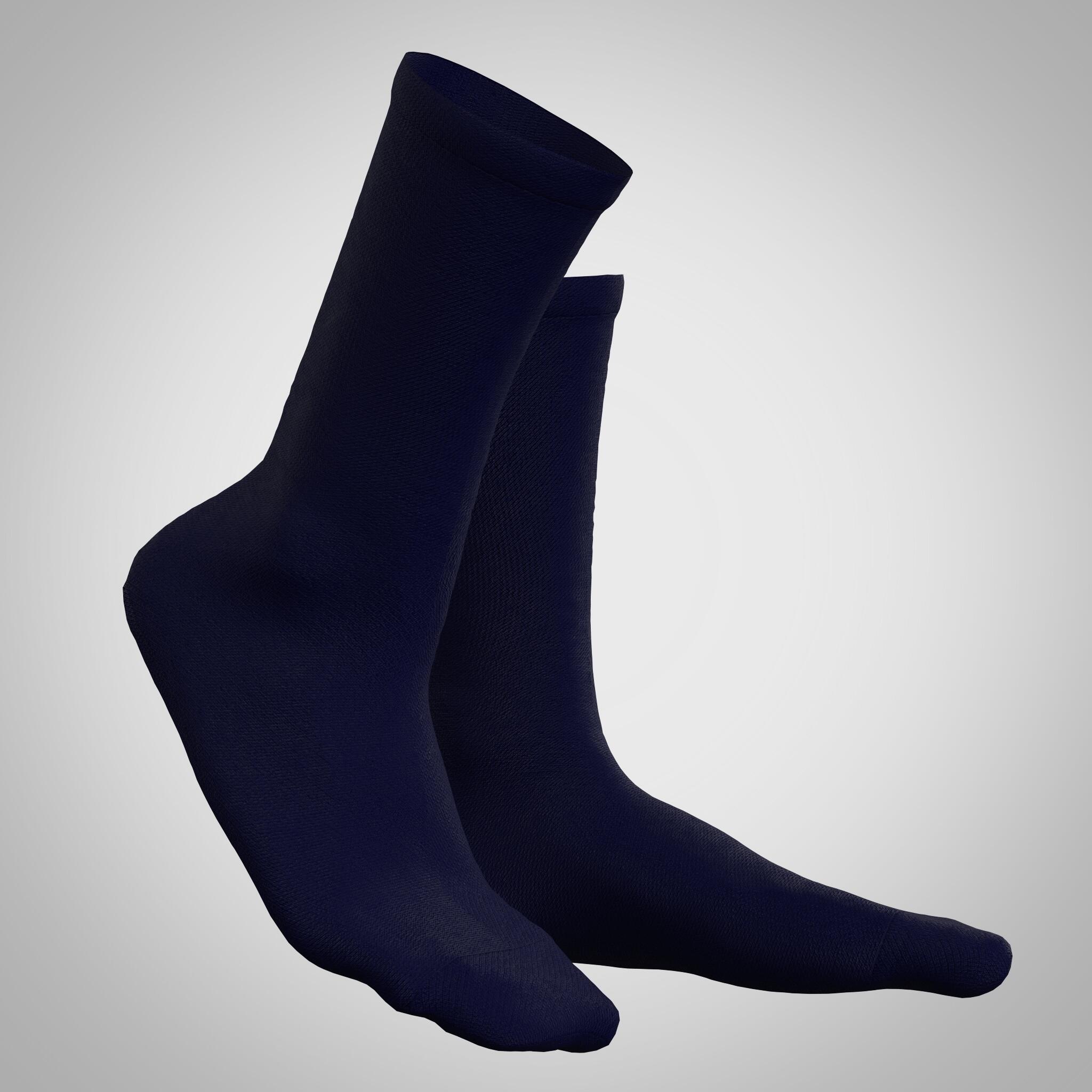 ATMUNGSAKTIVE FAHRRADSOCKEN - MARINEBLAU 4/7