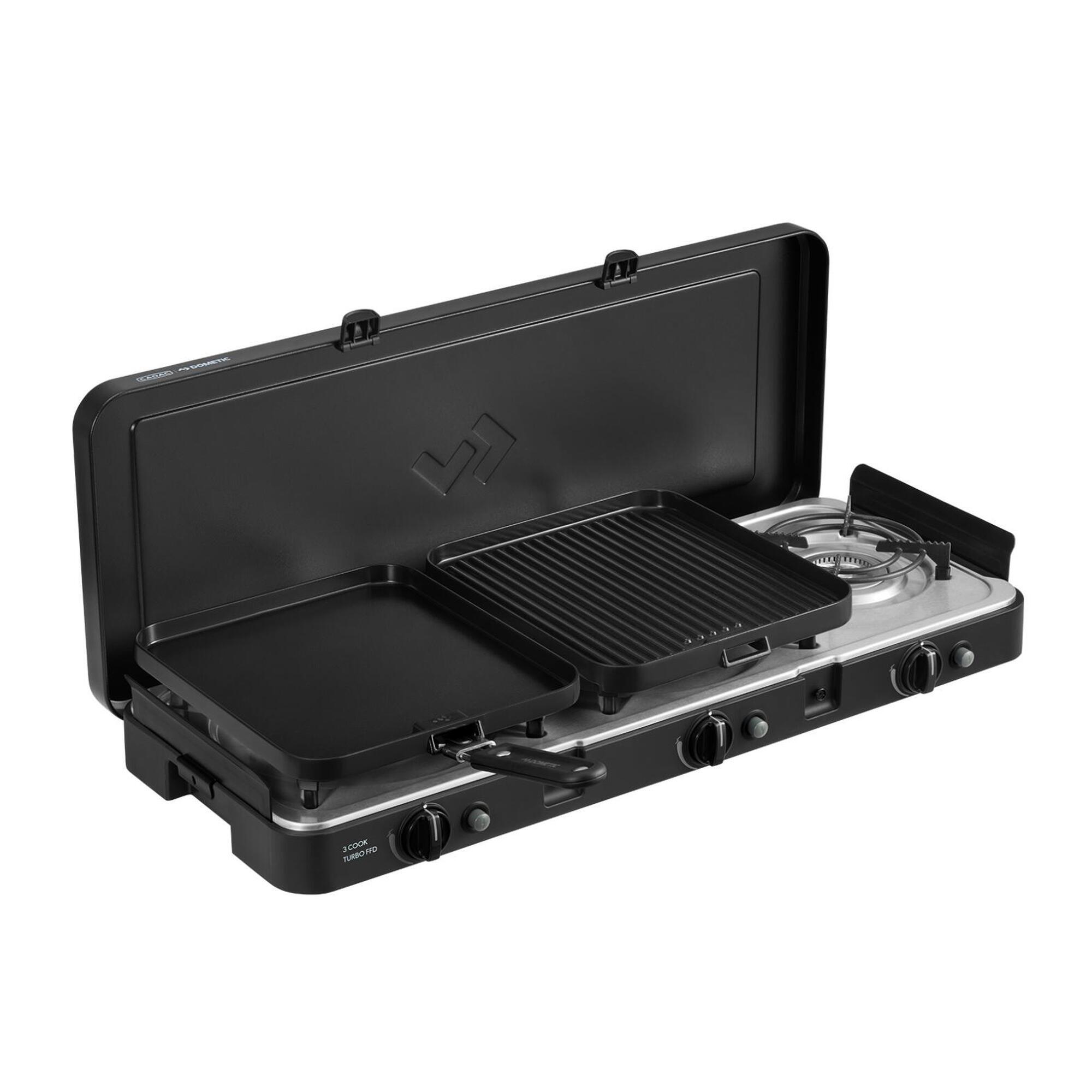 Cadac Dometic - Cadac 3 Cuiseurs Turbo Ffd Deluxe - 30mbar - Barbecue - Noir - No Size - Decathlon