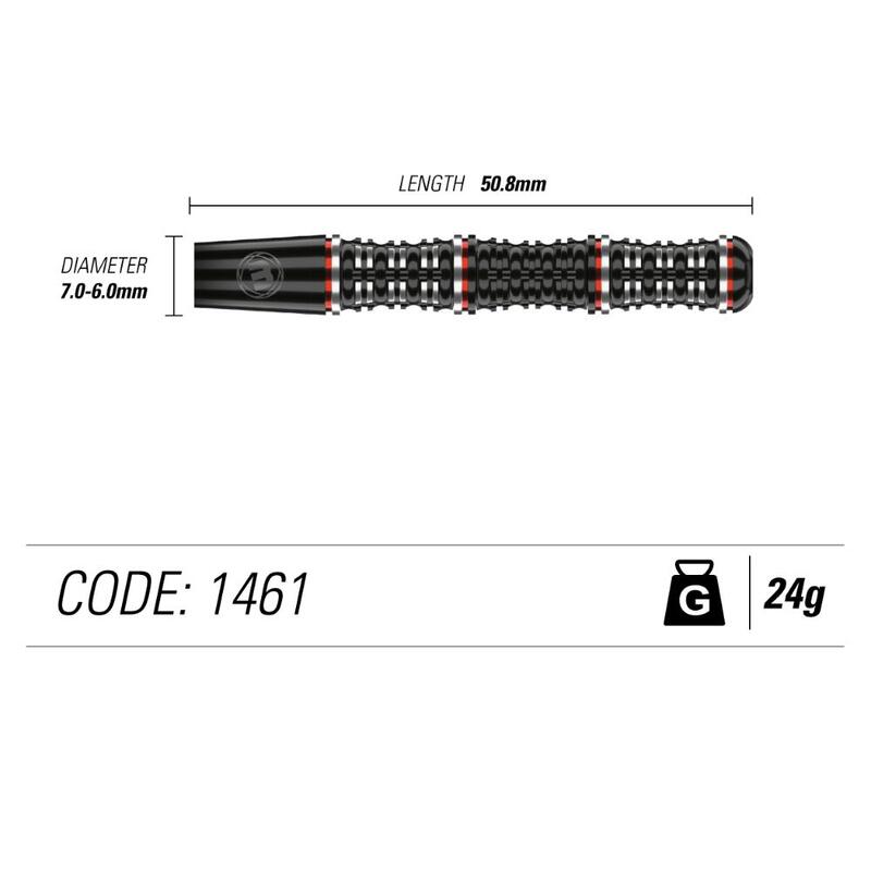 Sageti darts Winmau Steel Mervyn King, editie speciala, 90% wolfram