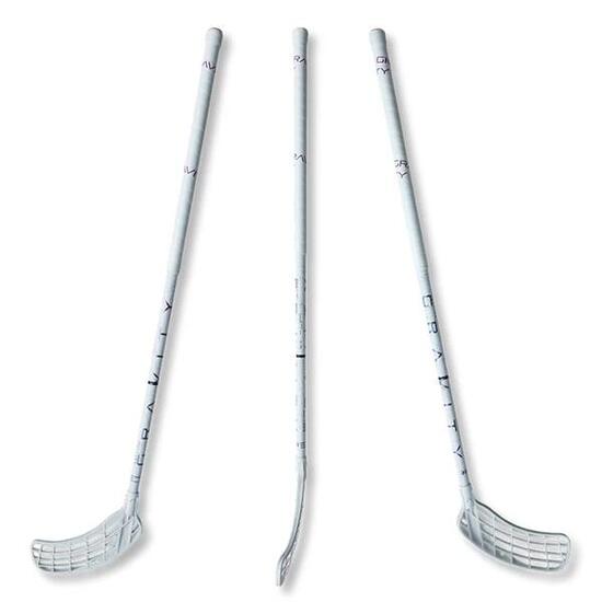Kij do unihokeja z włókna szklanego Gravity 100/112 cm IFF lewy biały