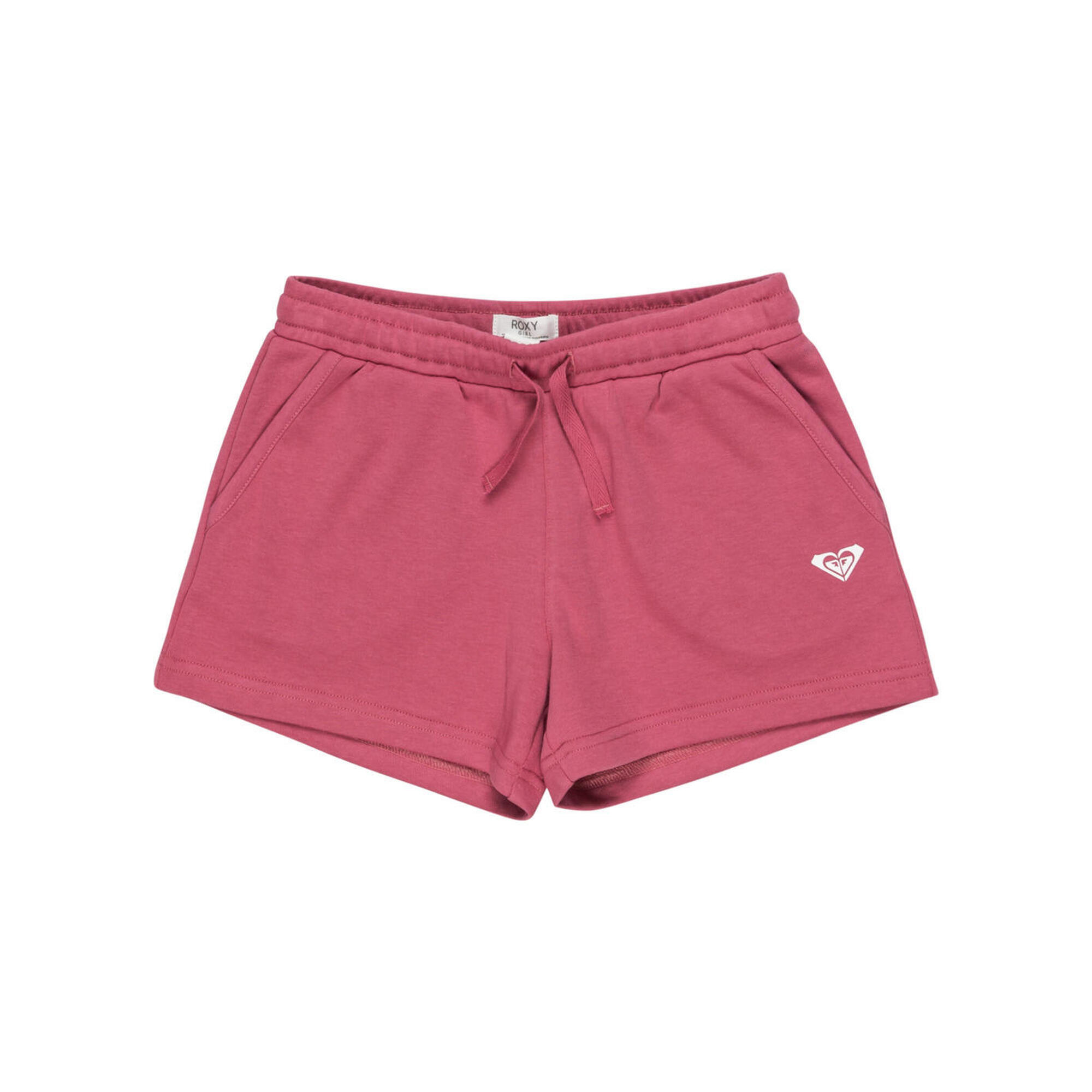 Roxy - Short De Survêtement Taille Élastique Surf Feeling Rose Fille - Short - Rose - 14 À 16 Ans - Decathlon