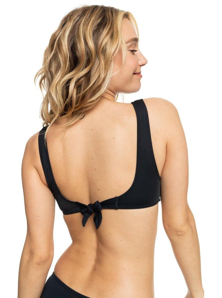 Wydłużony trójkątny stanik bikini dla Kobiety BEACH CLASSICS Czarny