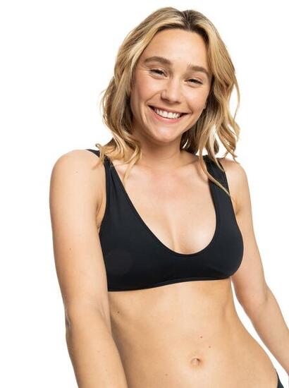 Top de bikini de triángulo alargado BEACH CLASSICS Negro Mujer