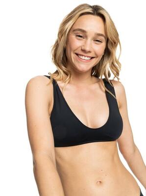 Verlängertes Triangle-Bikinioberteil BEACH CLASSICS Schwarz Frauen