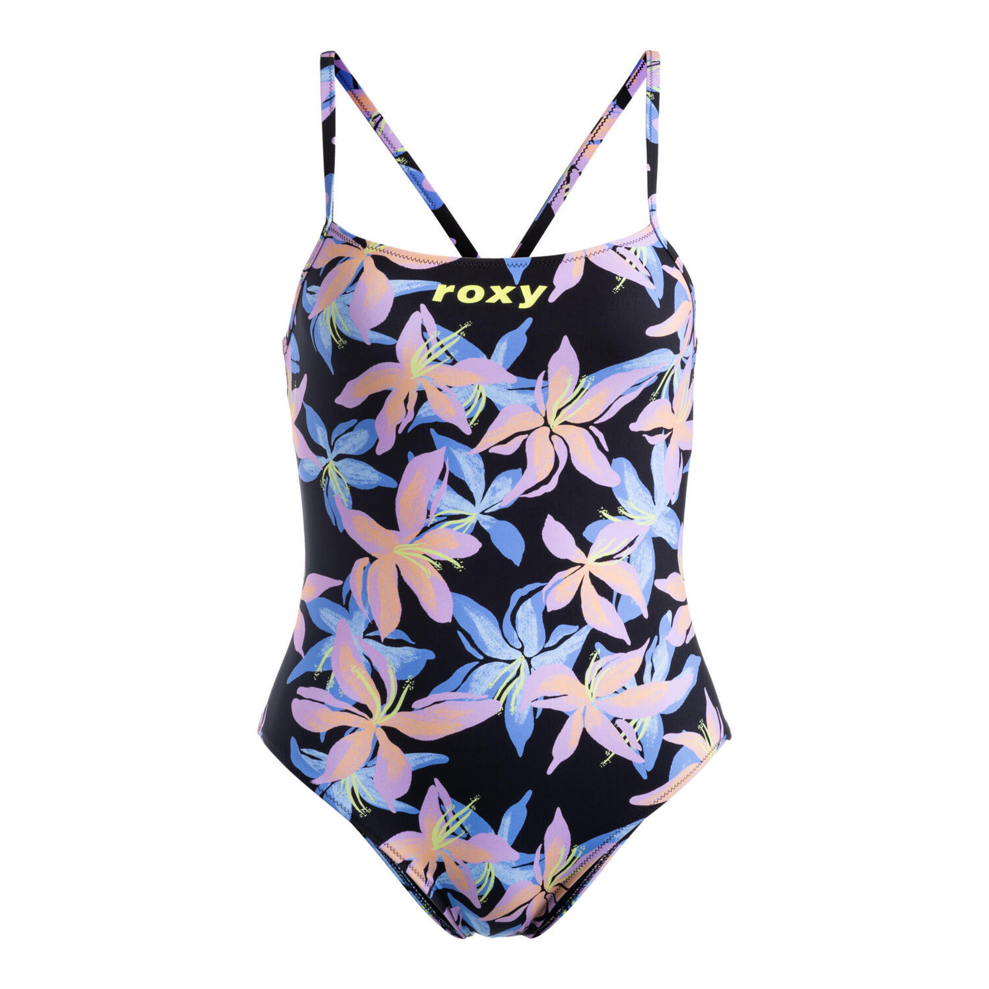 Roxy - Maillot Une Pièce Dos Croisé Noir Femme - Maillot De Bain 1 Pièce - Noir - 36 Xs - Decathlon