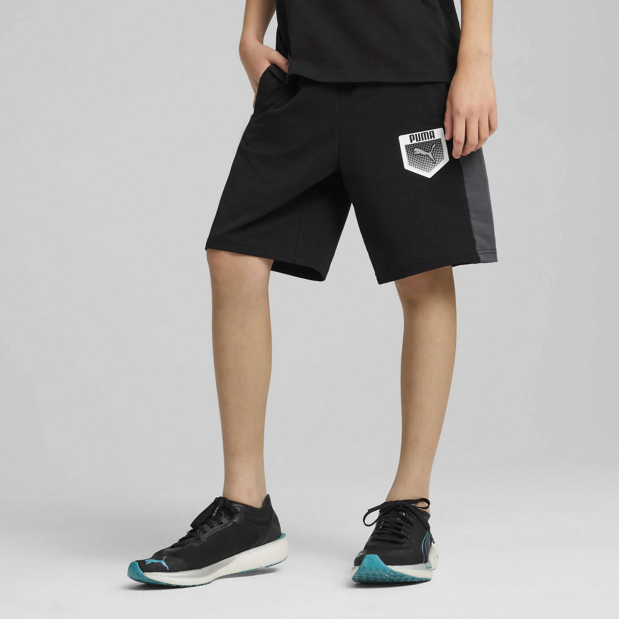 Calções corrida Infantil Active Sports Graphic Sweat-Shorts PUMA Black 2/7