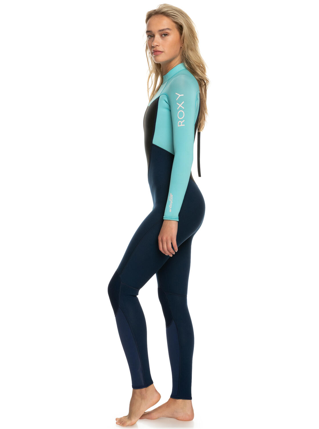 Combinaison de surf back zip 3/2MM PROLOGUE Bleu Femme 3/4