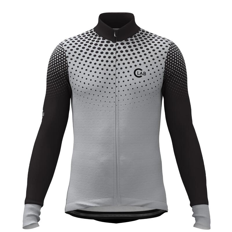 Zateplený cyklistický dres s dlouhým rukávem