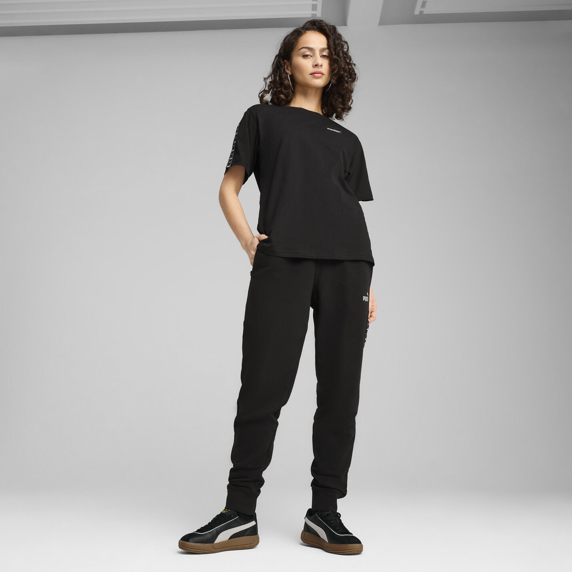 T-shirt ESS TAPE vestibilità comoda da donna PUMA Black 4/7