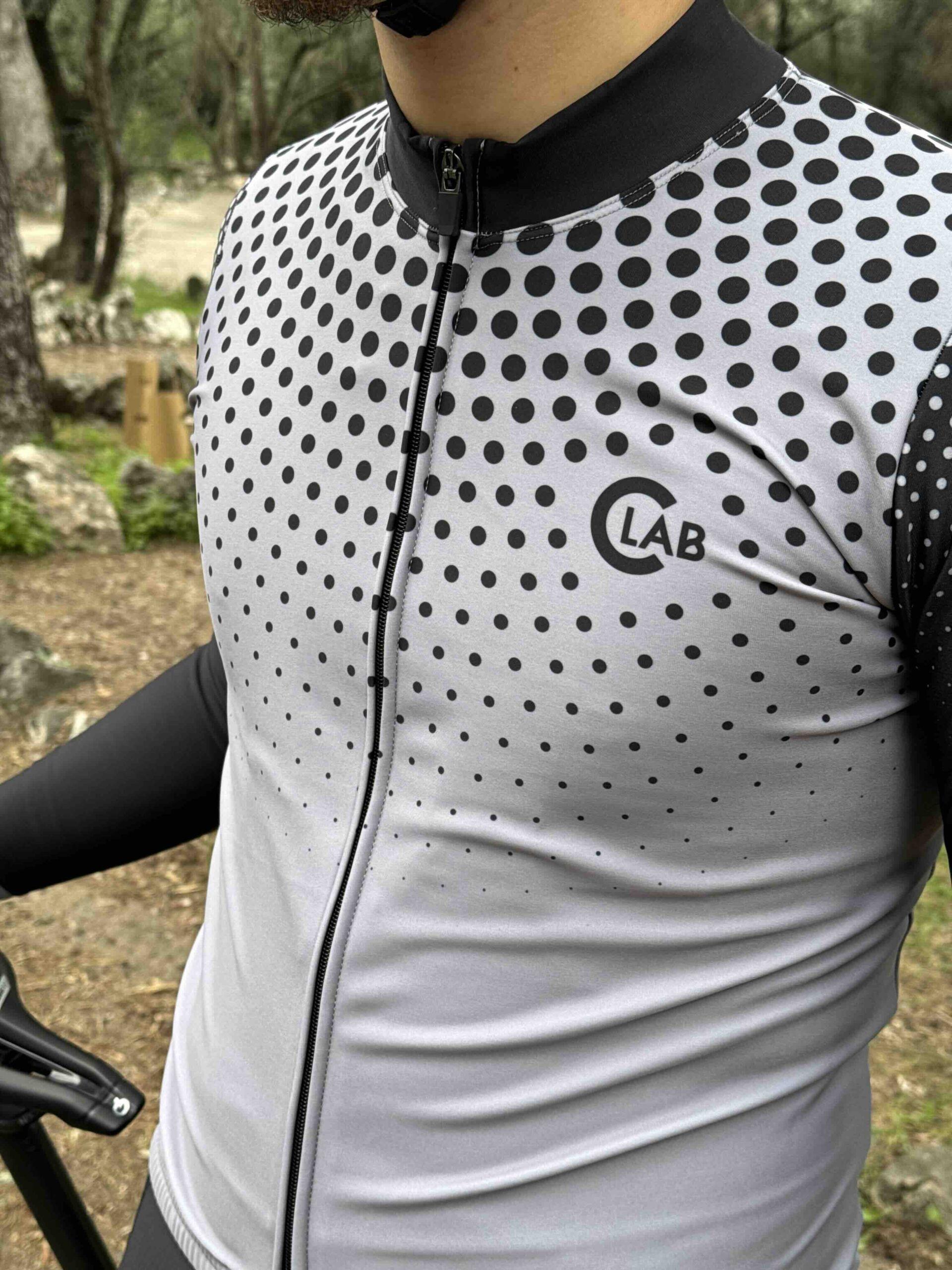 MAGLIA CICLISTA MANICHE LUNGHE FELPATA ORDINO 4/7